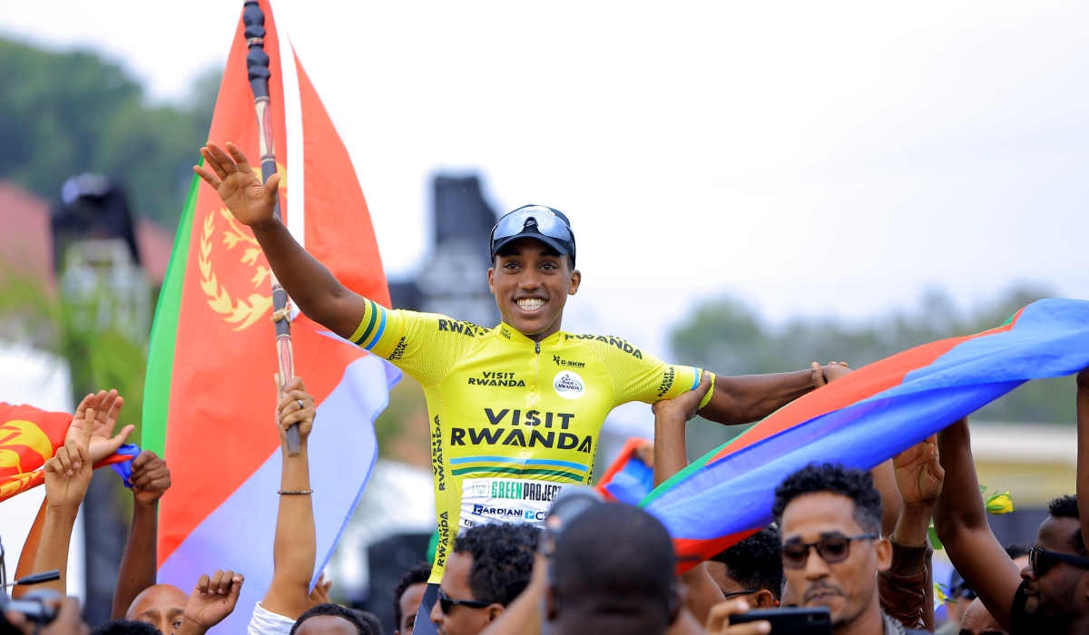 Tour du Rwanda 2023 champion Henok Mulubrhan has won the 12th African cyclist of the year award. File