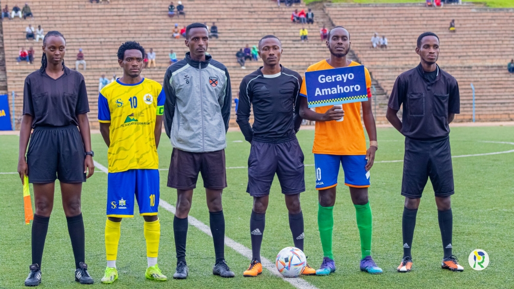 AS Muhanga beat Vision FC 4-2 in a match replay at Muhanga Stadium on Sunday, December 17. The game was postponed due to lack of electrity on Saturday. December 16. Photo by Inyarwanda