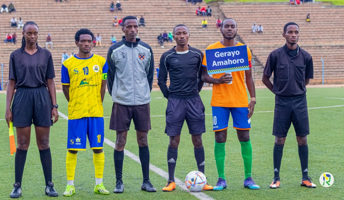 AS Muhanga beat Vision FC 4-2 in a match replay at Muhanga Stadium on Sunday, December 17. The game was postponed due to lack of electrity on Saturday. December 16. Photo by Inyarwanda