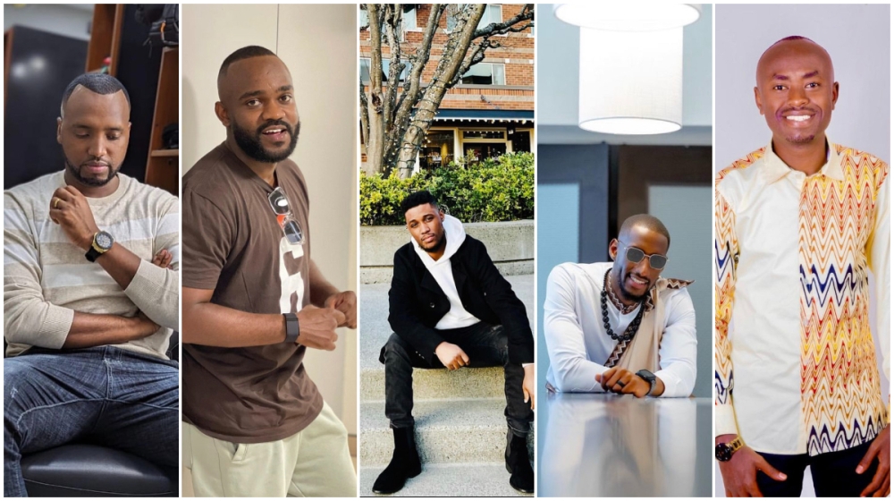 L-R: Adrien Misigaro, Ernesto Ugizewe, Serge Iyamuremye, Jay Rwanda, and Patient Bizimana.