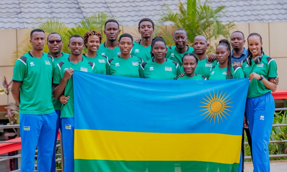 Rwandan beach volleyball teams, men and women, departed for Kenya  ahead of the CAVB Zone V Beach volleyball championship on Monday, December 18. Courtesy