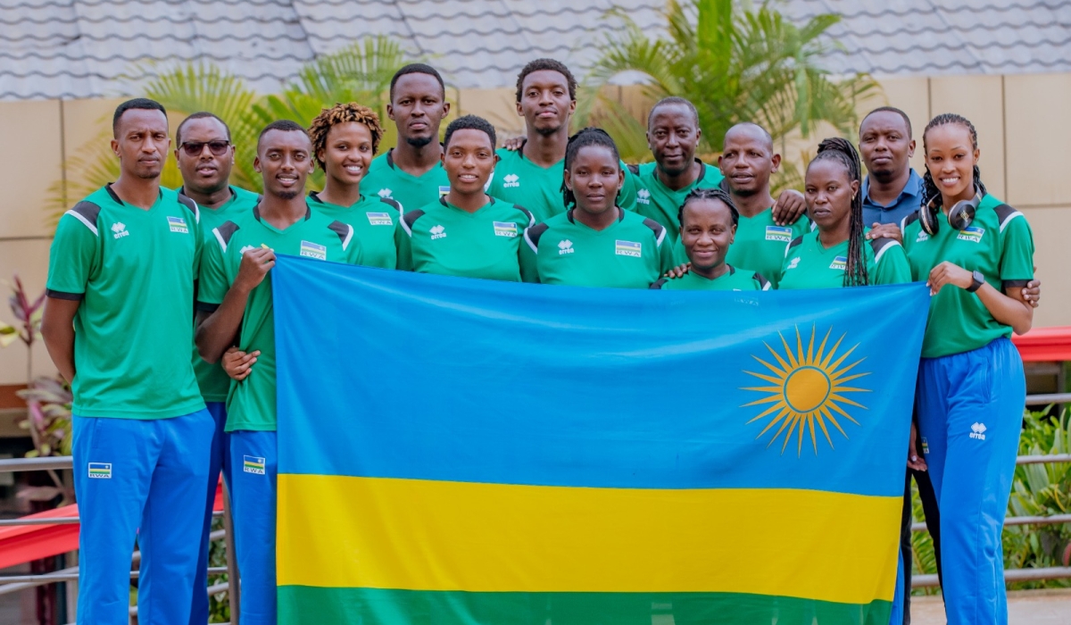 Rwandan beach volleyball teams, men and women, departed for Kenya  ahead of the CAVB Zone V Beach volleyball championship on Monday, December 18. Courtesy