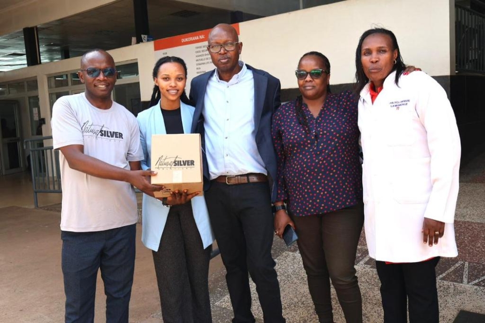 Natural Silver team with Dr Kanimba Pierre Celestin at policlinique la Medicale