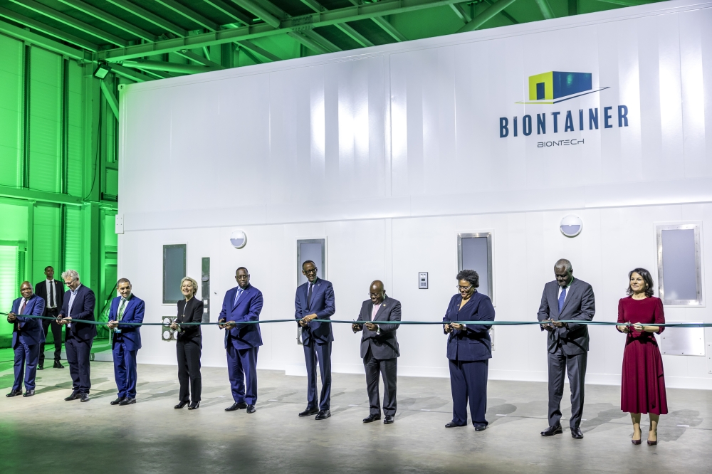 President Paul Kagame with several Heads of State and Government and other senior delegates offically launch BioNTech’s first vaccine manufacturing plant in Africa on Monday,December 18 . 