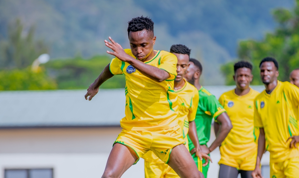 AS Kigali players during a training session ahead of Etincelles FC game that will take place at Umuganda stadium. Courtesy