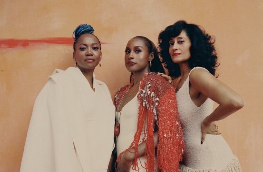 L-R actresses Erika Alexander, Issa Rae and Tracee Ellis Ross