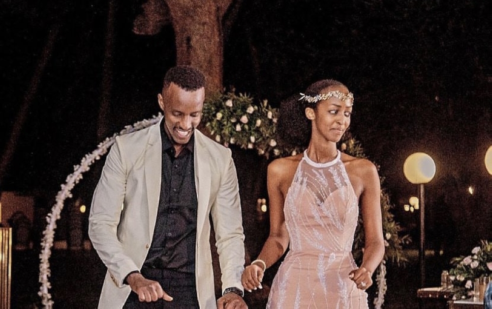 US-based R&B singer Emmy Nsengiyumva (L), alias Emmy, and his wife Joyce Umuhoza (R) during their wedding held in Tanzania back in December 2021. Umuhoza starred in her husband’s song ‘Idantite’ released in January 2022-Courtesy