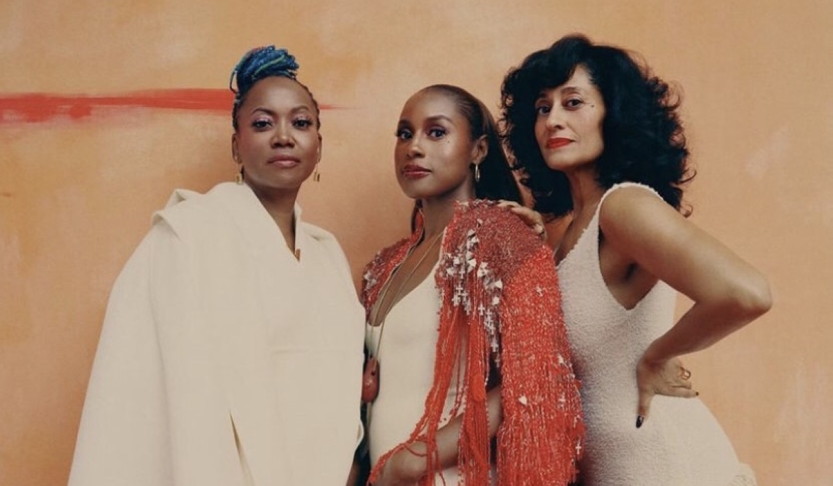 L-R actresses Erika Alexander, Issa Rae and Tracee Ellis Ross
