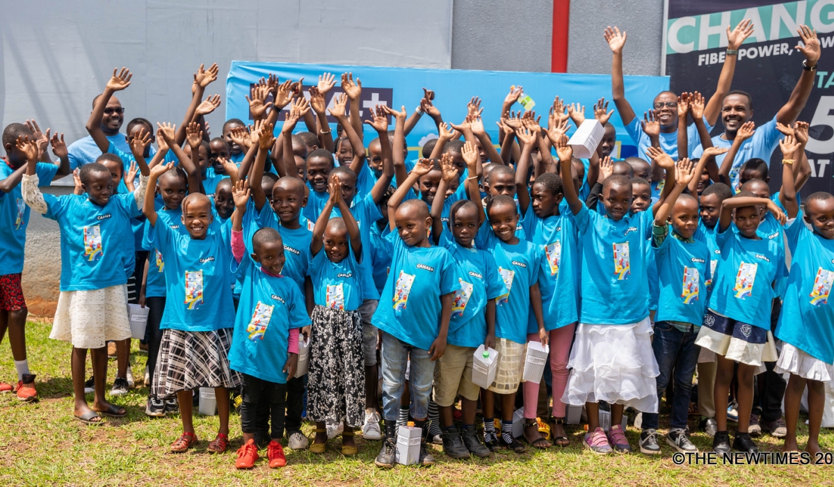 Some of the 50 underprivileged children of the A-Bato Organisation were hosted CANAL+ Rwanda  a festive celebration with them at Canal Olympia Rebero on Wednesday, December 20. Craish Bahizi