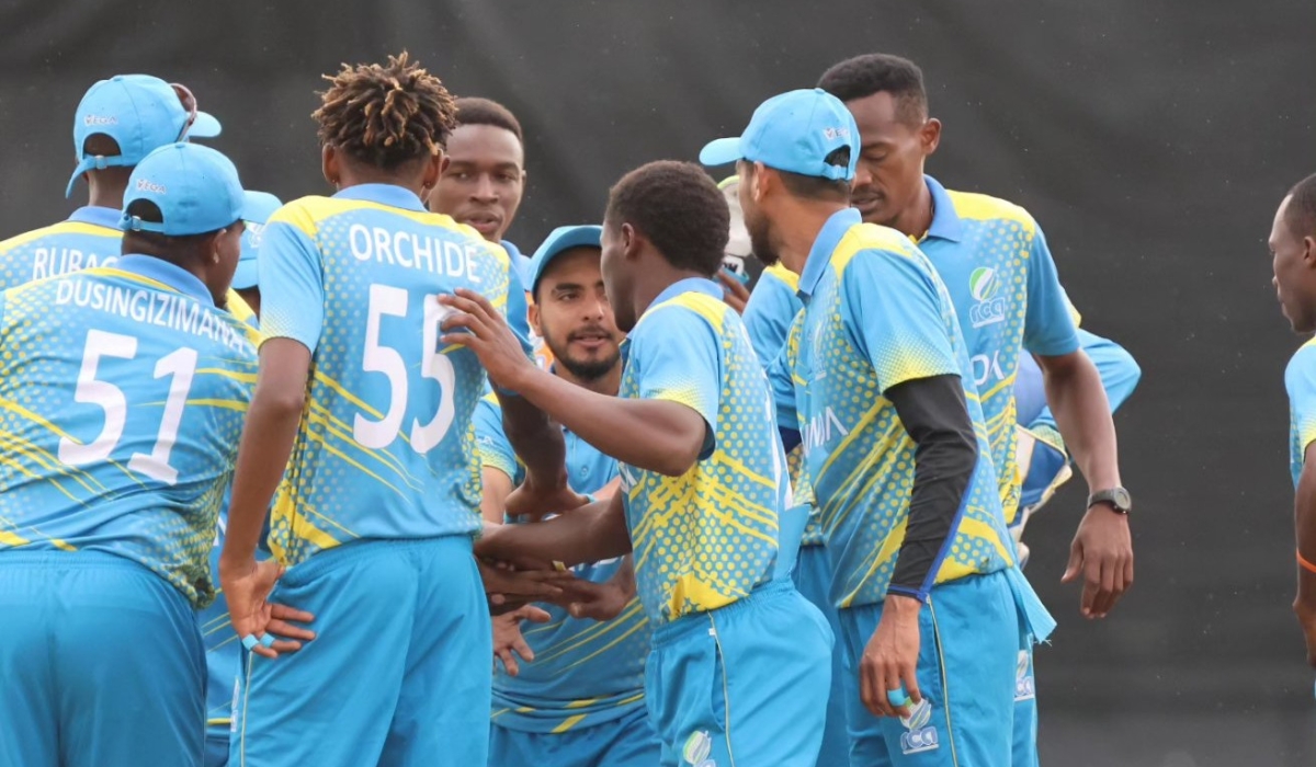 Rwanda Cricket team during a recent competition in South Africa. COURTESY