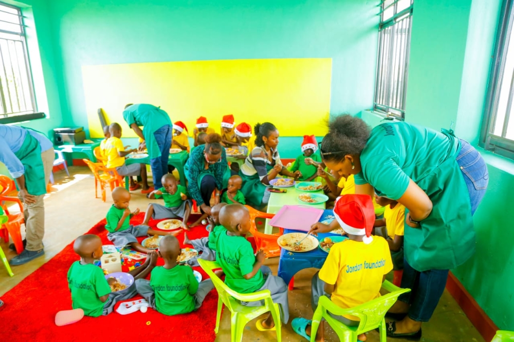 Jordan Foundation, organized a Christmas party for kids with visual impairment on  December 21  in Rutunga Sector. All photos by Nkubito Chelsea