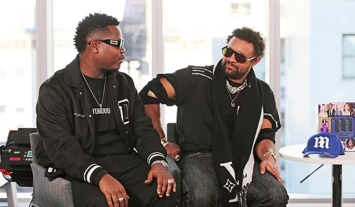 Bruce Melodie and Shaggy during an interview at the Daily Mail. Net photo