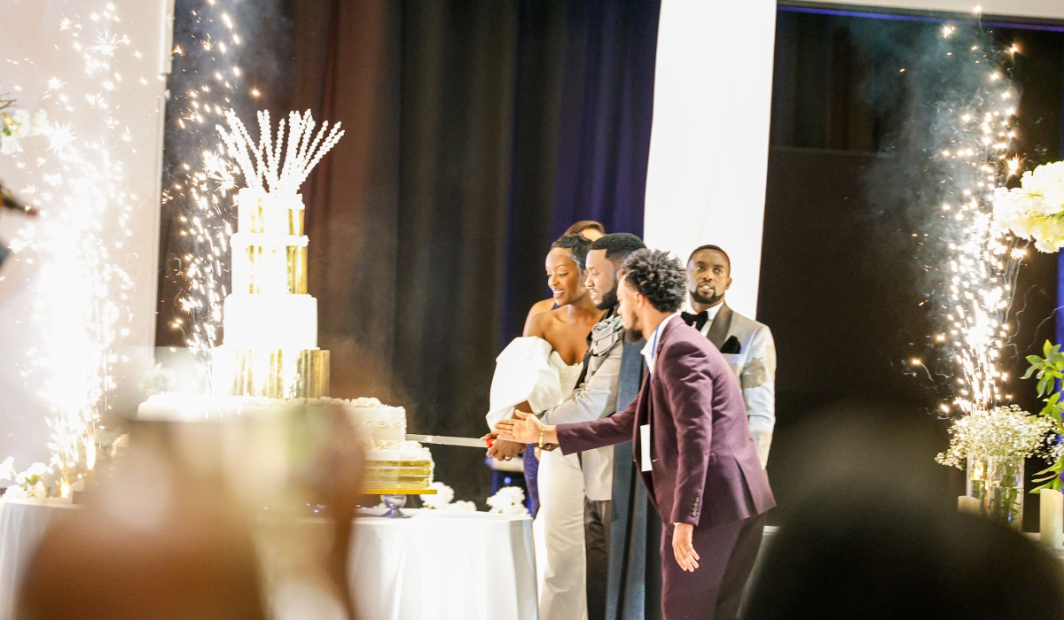 Rwandan music star The Ben and former Miss Rwanda contestant Pamella Uwicyeza confessed their love before God and families in a colorful wedding ceremony. PHOTO BY WILLY MUCYO