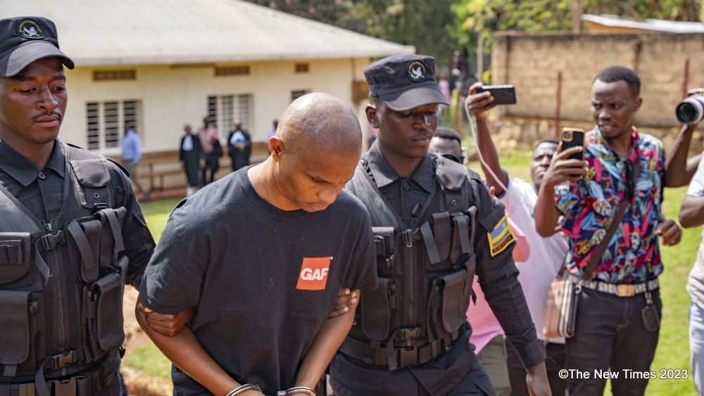 Denis Kazungu, the alleged serial killer accused of murdering 14 people and burying their remains in his residence in Busanza. Photo by Emmanuel Dushimimana 