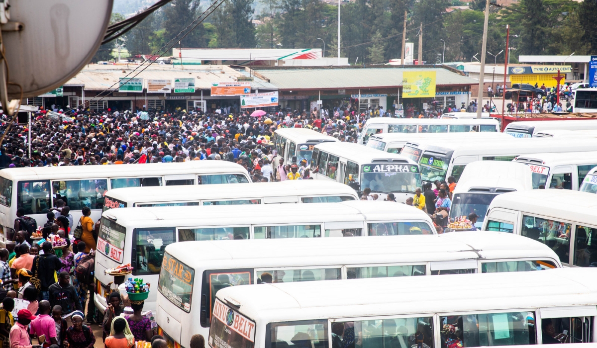 Travellers  stranded  at the Nyabugogo bus park  on Christmas Eve as they headed upcountry to join their families ahead of  Christmas Day celebrations. Craish Bahizi
