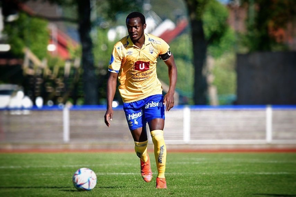Mutsinzi, who captained Jerv a host of times in the 2023 season, made 30 league appearances scoring twice and providing two assists. Courtesy