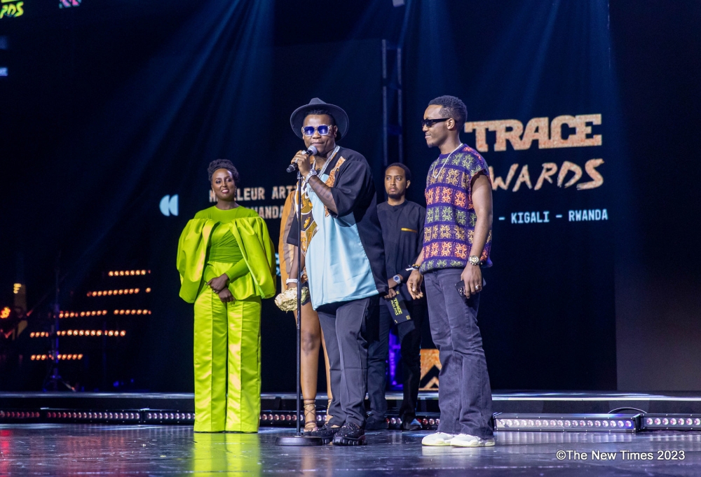 Rwanda&#039;s music sensation, Bruce Melodie, marked a milestone to become the first Rwandan artiste to clinch a Trace Award  on Saturday, October 21. Photos by Dan Gatsinzi