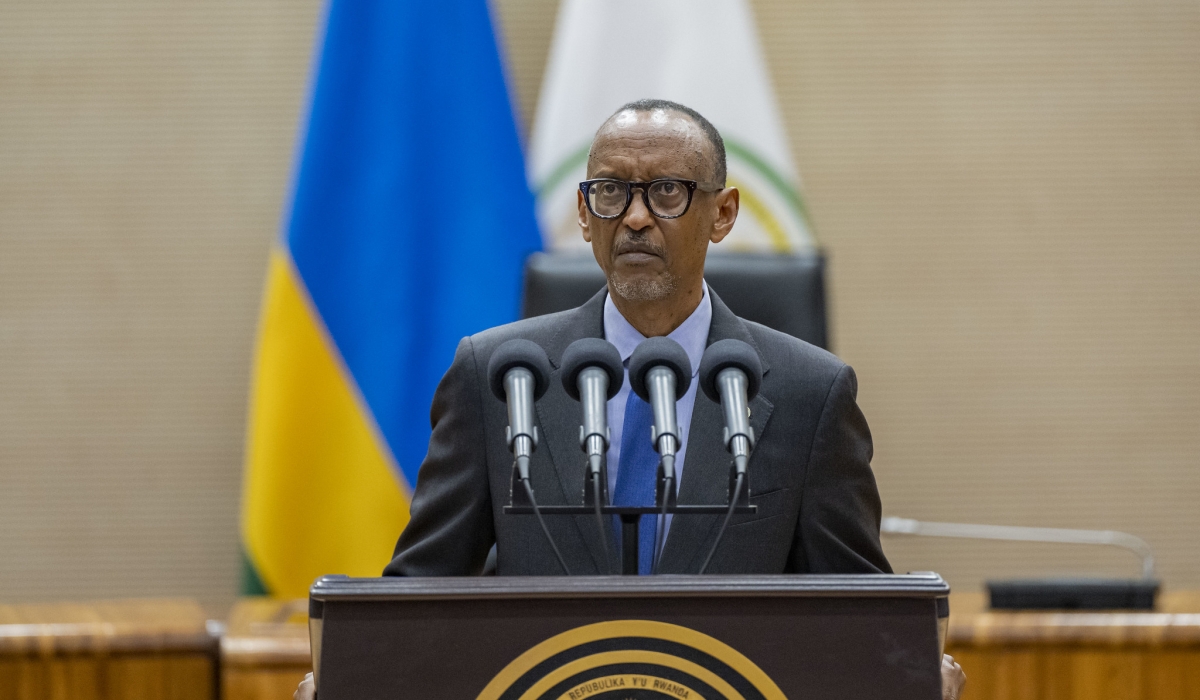 President Kagame said that "We will always do what is necessary to ensure Rwandans are safe, no matter what". PHOTO BY VILLAGE URUGWIRO