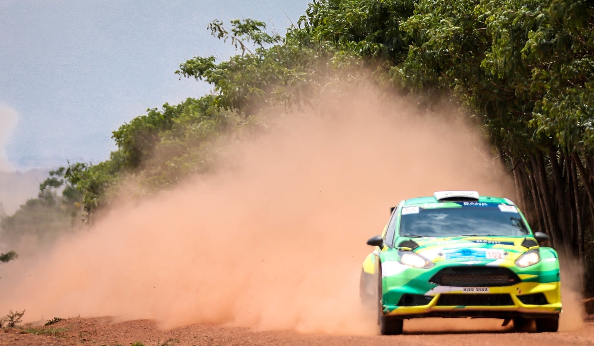 Kenyan driver Karan Patel and his navigator Tauseef Khan won the 2023 edition of Rwanda Montain Gorilla Rally in their Ford Fiesta RS car in Bugesera District. Gatsinzi