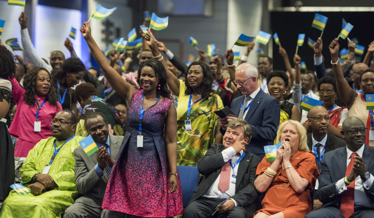 Rwandans and friends of Rwanda during Rwanda Day in Belgium Brussels on June 10, 2017. After being temporarily halted due to the Covid-19 pandemic, the annually celebrated diaspora event, Rwanda Day, returns on February 2 and 3, 2024. The 11th edition which will take place in Washington D.C, is among five main events that are expected to take place in 2024. Photo by Village Urugwiro