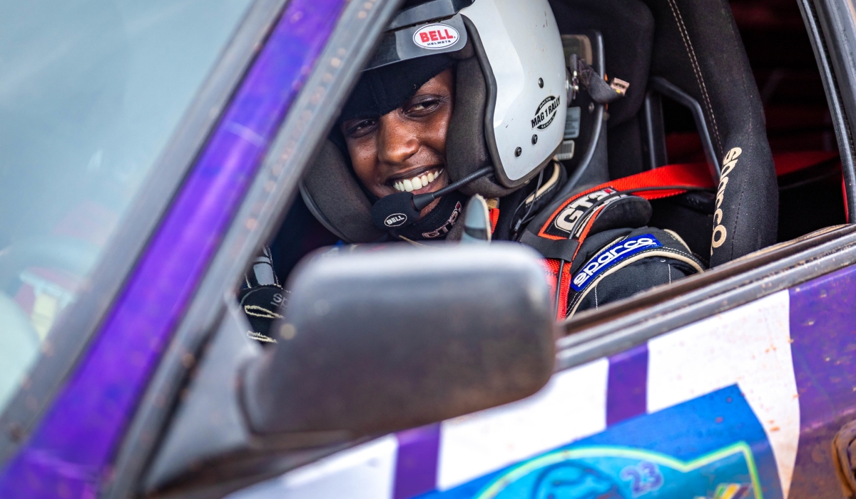 Fast-rising rally driver Queen Kalimpinya  continues to chase glory in her dream sport which has over the years been dominated by men. Photos by Dan Gatsinzi