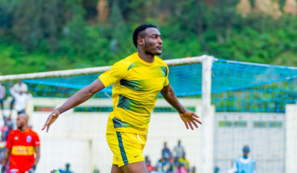 Macedonian giants FC Shkupi are on the heels of Marines FC’s Arthur Gitego. Photo by Julius Ntare