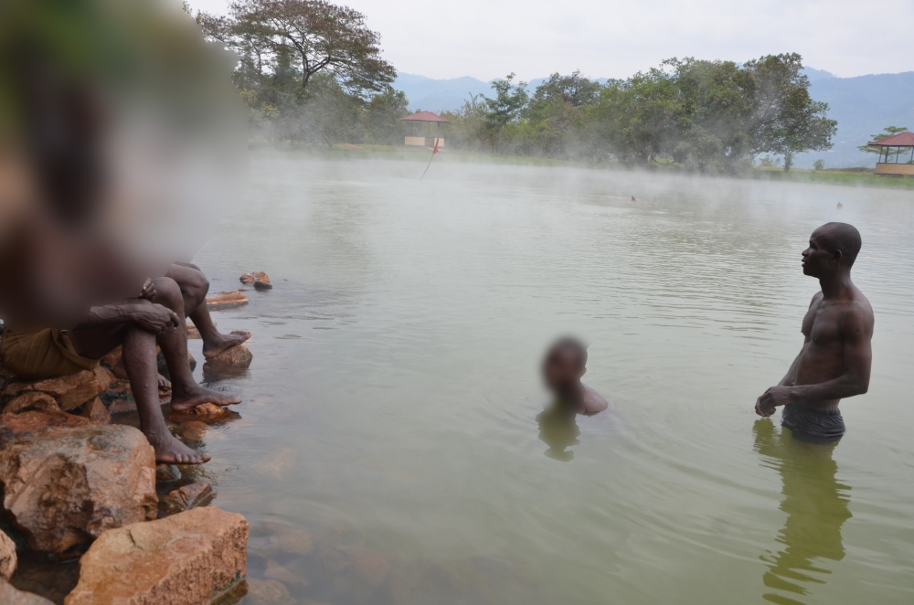 Residents enjoy swimming in the Bugarama hot spring located in the Nyakabuye sector of Rusizi District. Sam Ngendahimana