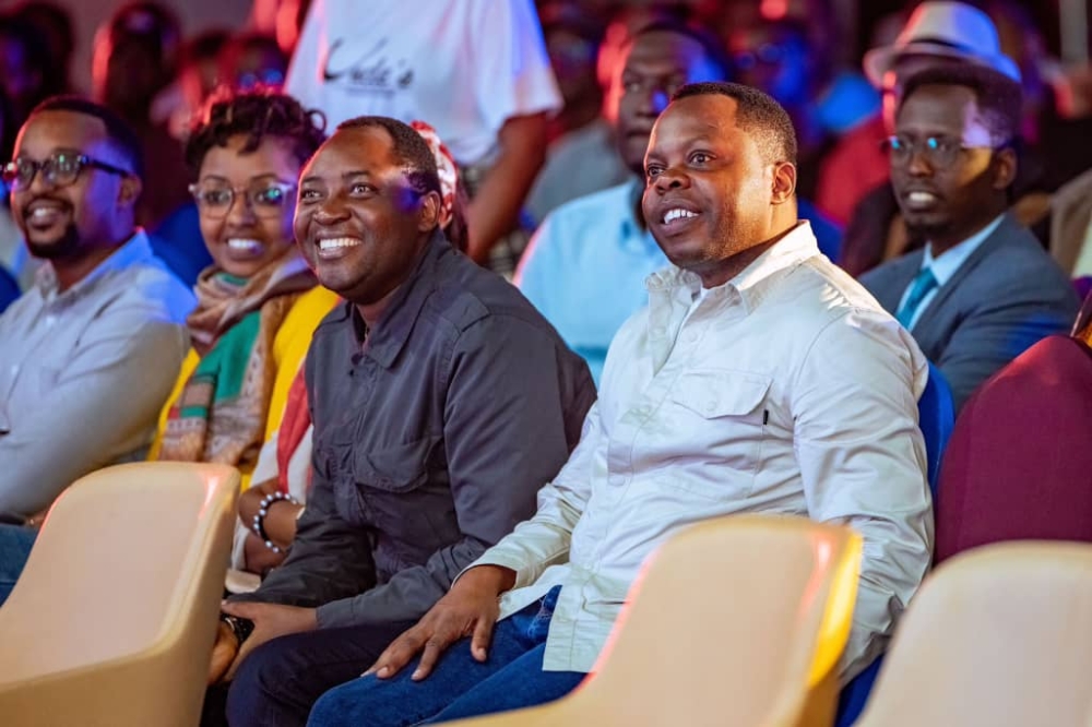 Abdallah Utumatwishima, the Minister of Youth and Arts joined comedy enthusiasts at the debut edition of &#039;Gen Z Comedy Show&#039; 2024  on January 11. Craish Bahizi