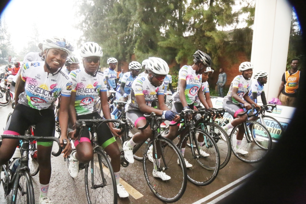 Local riders during the National Heroes Cycling Cup in 2020. The 2024 edition is set to take place on February 1 in Gasabo, featuring more than 60 riders.