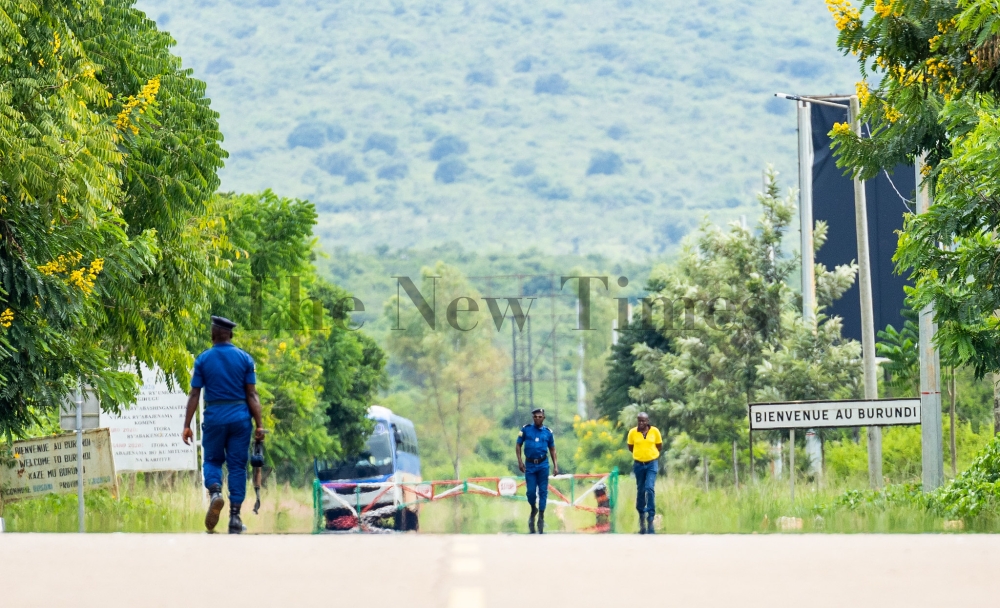 A view of Rwanda-Burundi border in Bugesera District on Friday January 12. Government of Burundi took a unilateral decision, on January 11, to close its borders with Rwanda. Photo by Olivier Mugwiza