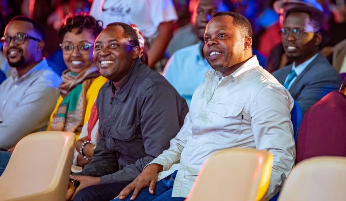 Abdallah Utumatwishima, the Minister of Youth and Arts joined comedy enthusiasts at the debut edition of &#039;Gen Z Comedy Show&#039; 2024  on January 11. Craish Bahizi