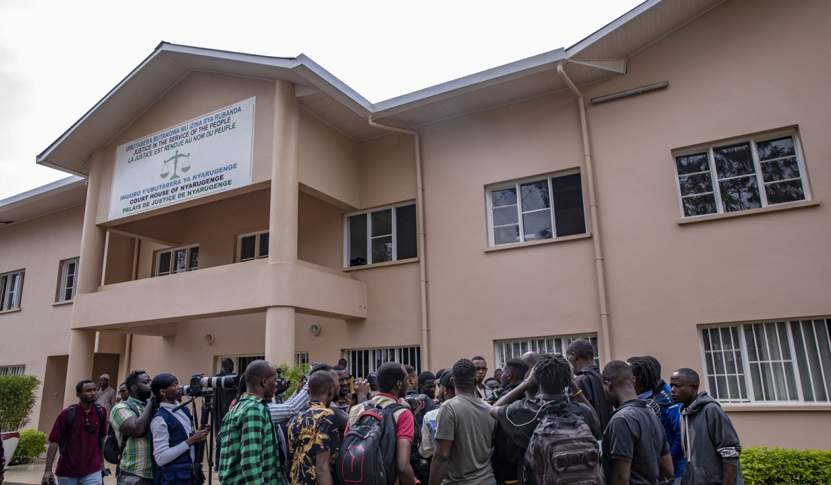 The intermediate court of Nyarugenge, on Friday, January 12, once again postponed the trial in substance of suspected serial killer Denis Kazungu. Photo by Emmanuel Dushimimana