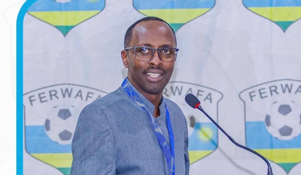 Alphonse Munyantwari, the president of the Rwanda Football Association (FERWAFA).