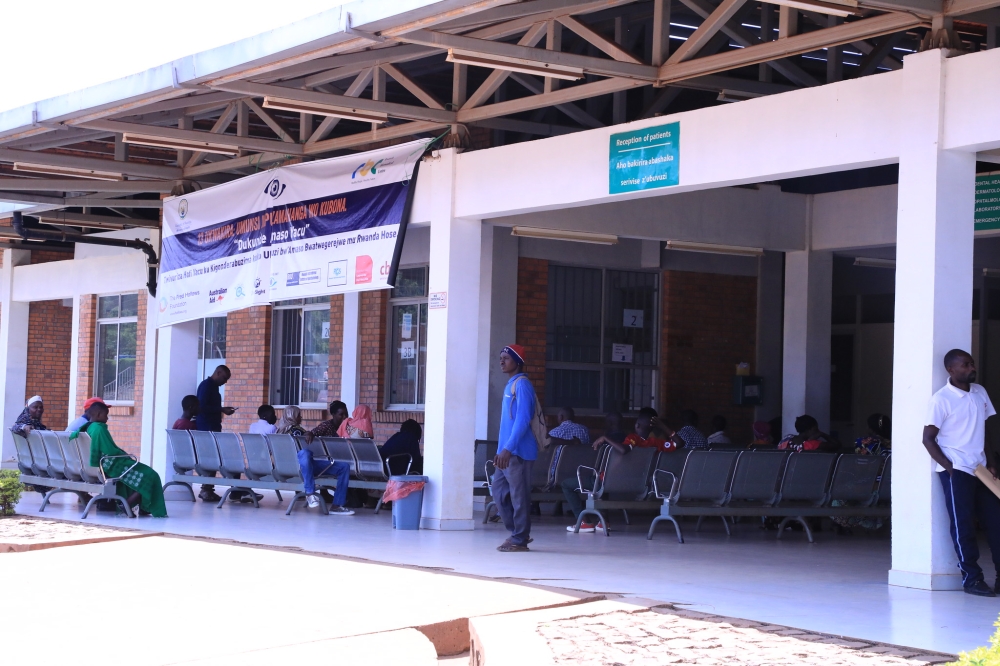 Patients wait for services at Masaka Hospital on October 13, 2022. Patients or their caregivers could soon be able to pay bills for health services using money on their phones. Photo by Craish Bahizi