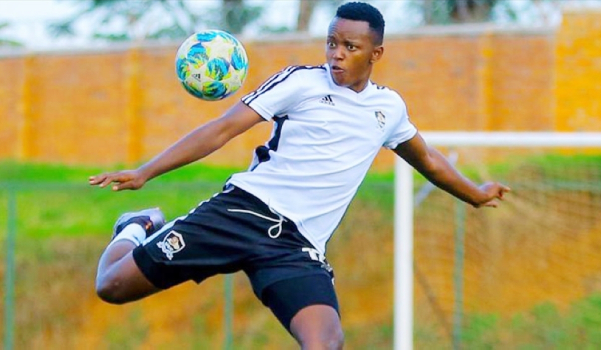 Nshuti in action for his former team APR. This week, he embraced a new challenge by joining One Knoxville SC, a football club based in the United States of America. Courtesy 