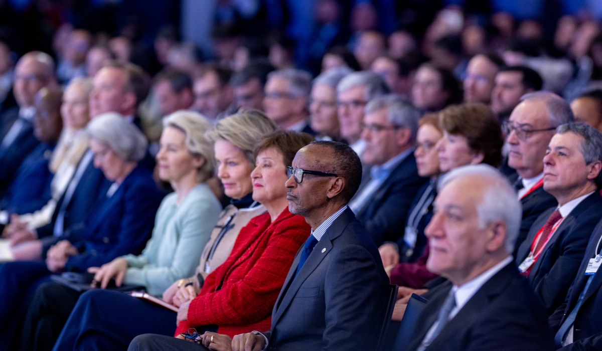 President Paul Kagame  joins several global political figures for the annual World Economic Forum meeting on Tuesday, January 16, 2024. Photo by Village Urugwiro