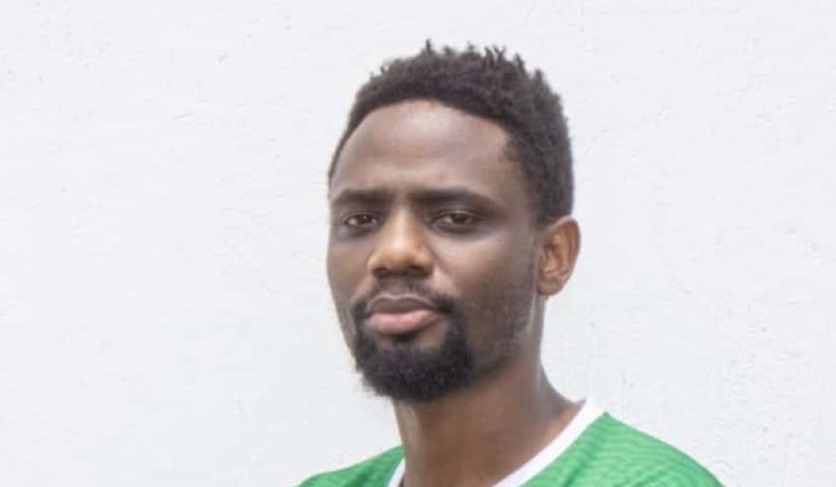 Yves Mutabazi donning Kepler VC&#039;s jersey. The 29-year-old left attacker has agreed to join the club after a long break from professional volleyball player. Courtesy