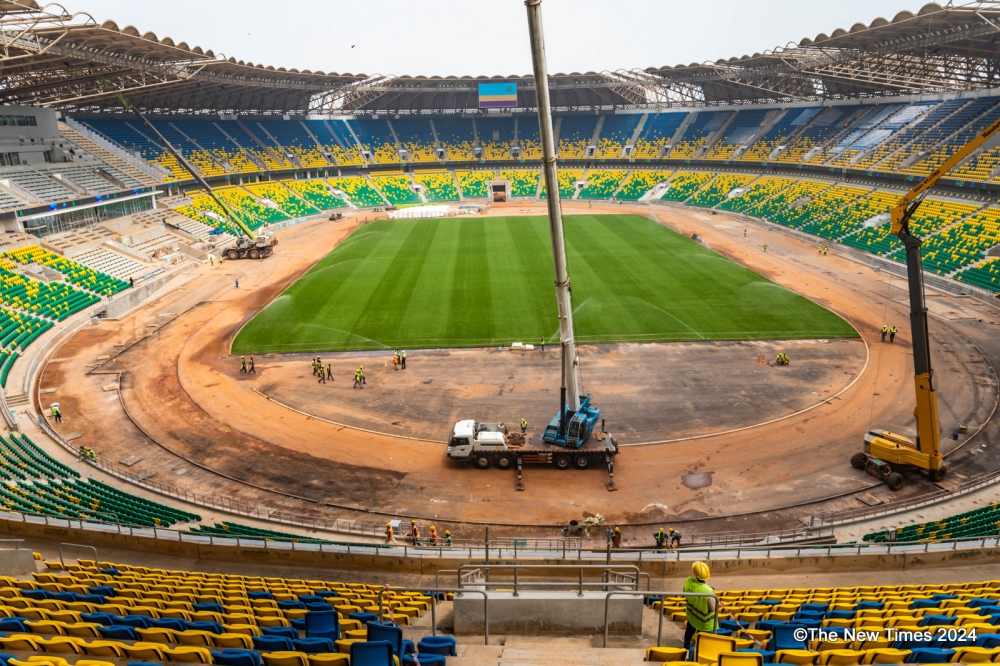 An inside view of Rwanda’s revamped Amahoro National Stadium, as seen on January 11, 2024.