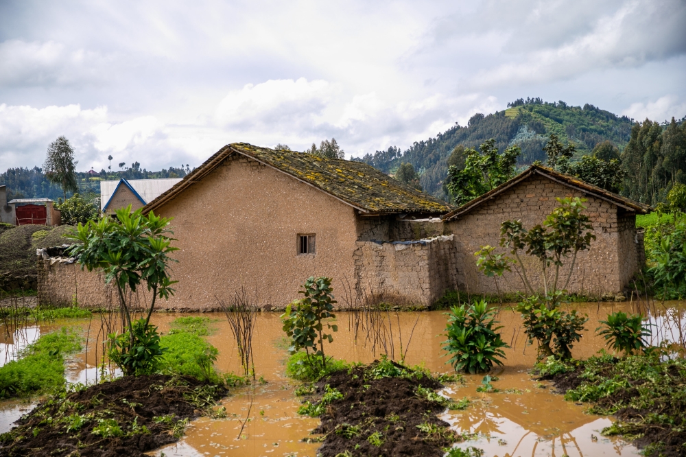 One of different houses that are in  high risk zones in Nyabihu District. According to officials fourteen districts with households in need of urgent relocation from high-risk zones have been identified. PHOTO BY SAMUEL NGENDAHIMANA
