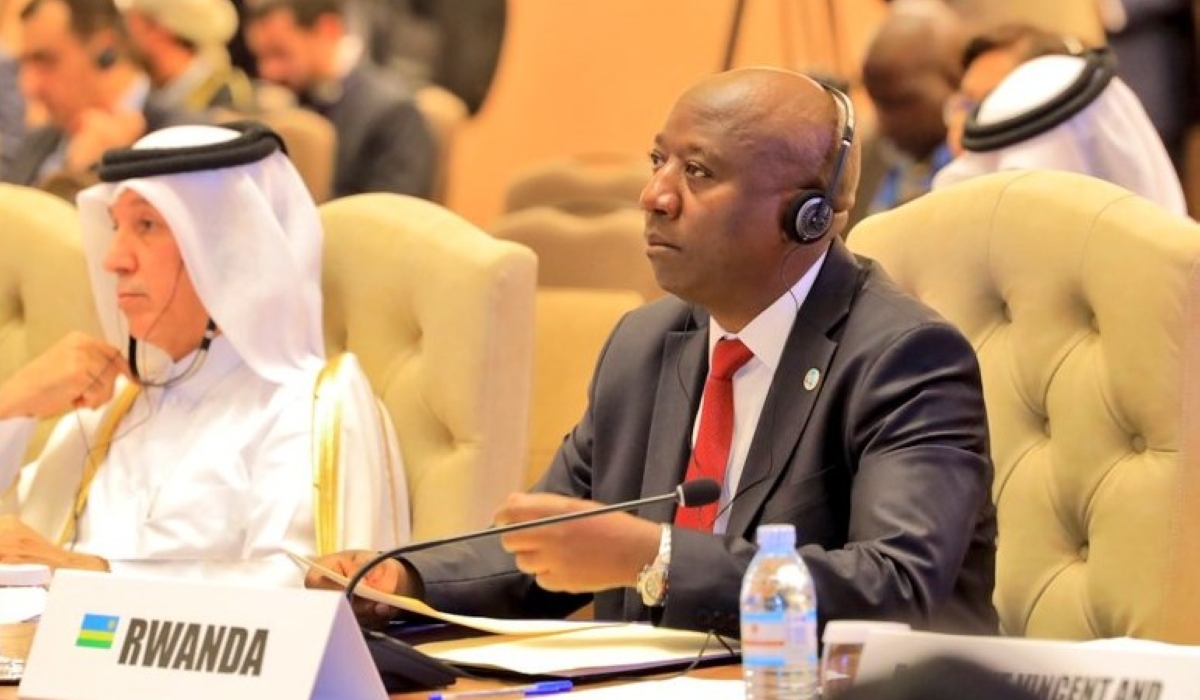 Prime Minister Edouard Ngirente during the G77 and China Third South Summit in Kampala, Uganda on Sunday, January 21.  Courtesy