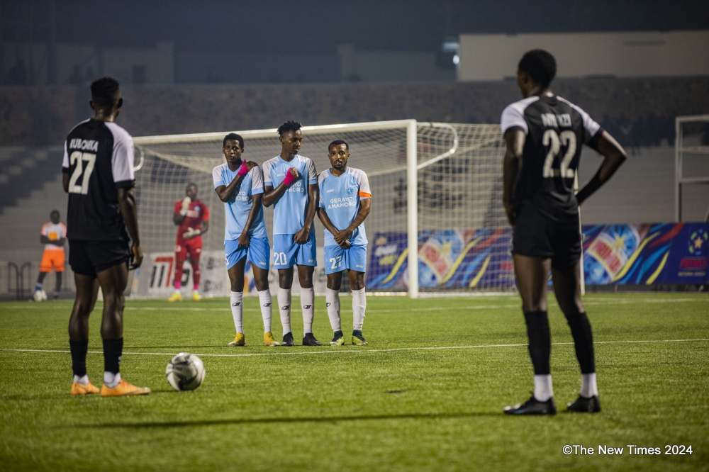 Champions APR FC beat Police FC 1-0 in Sunday’s security derby of the Primus National League week 17 at Kigali Pele Stadium. Photo by Emmanuel Dushimimana