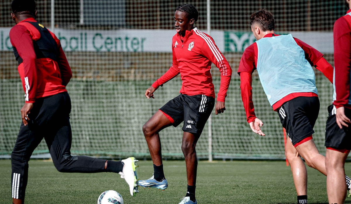 Rwandan player Hakim Sahabo played full throttle on his senior debut for Standard Liège in Saturday’s 1-0 loss to Kortrijk. Courtesy