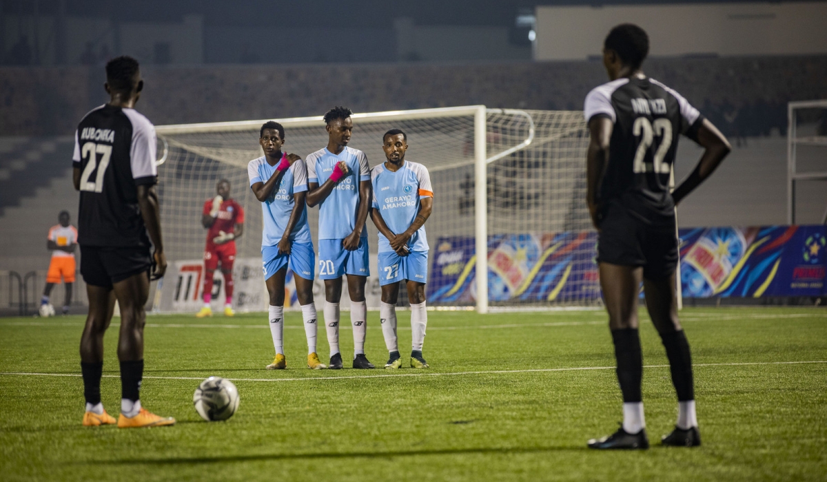 Champions APR FC beat Police FC 1-0 in Sunday’s security derby of the Primus National League week 17 at Kigali Pele Stadium. Photo by Emmanuel Dushimimana