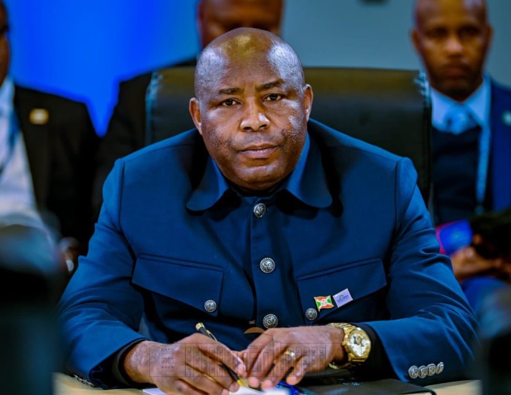 Burundian president Evariste Ndayishimiye
