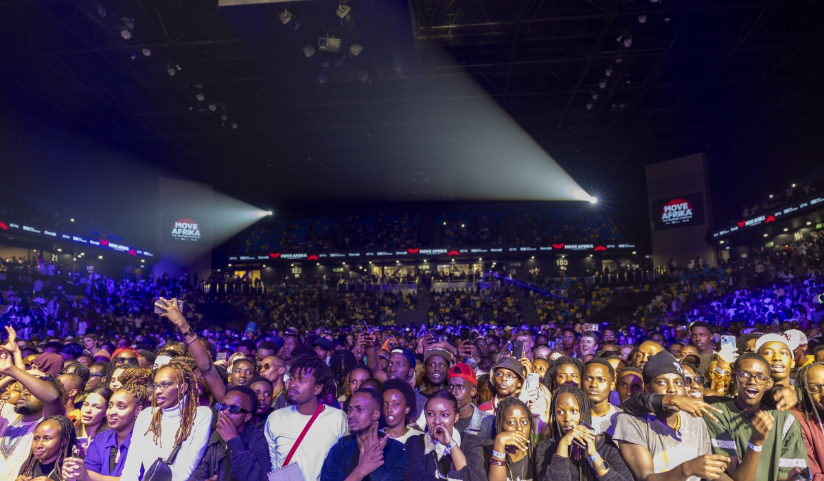 Over 10,000 people attended the Global Citizen&#039;s inaugural Move Afrika concert that was headlined by American rapper Kendrick Lamar at BK Arena, in Kigali, on December 6, 2023. President Paul Kagame also attended and briefly addressed the crowd. Photo by Olivier Mugwiza for The New Times.