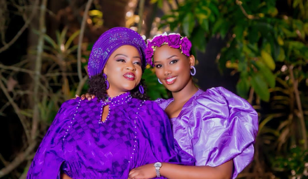 Gospel singer Aline Gahongayire and US-based singer, Cindy Marvine.