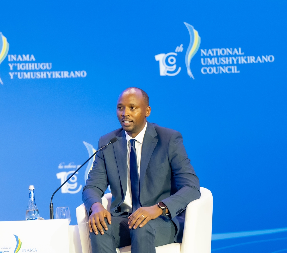 Health Minister, Sabin Nsanzimana speaks at the 19th National Dialogue Council Umushyikirano on Tuesday, January 23. Courtesy