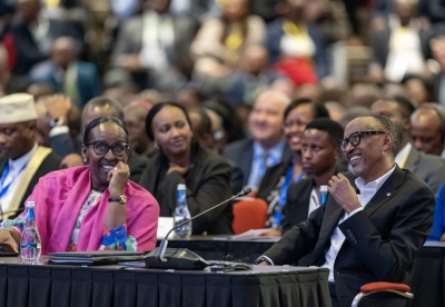 President Paul Kagame and First Lady Jeannette Kagame during the 19th National Dialogue Council Umushyikirano at Kigali Convention Centre. Photo by Village Urugwiro