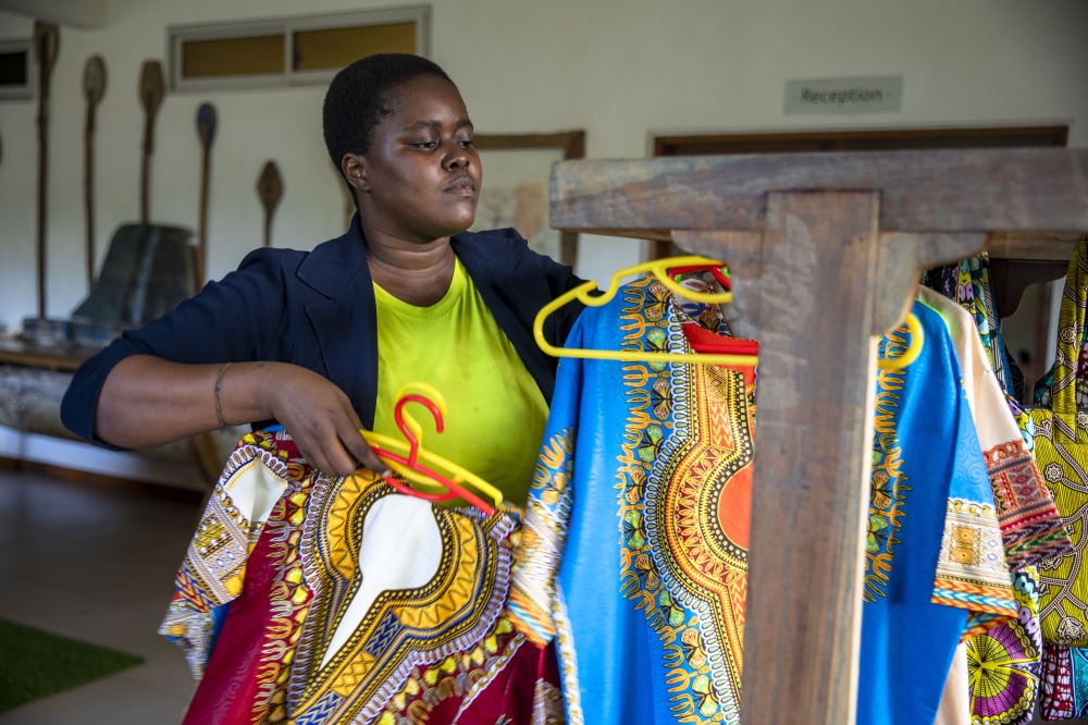 Rachel Paulo, a receptionist at Amarula Hotel in Palma District and a member of a women&#039;s socio-economic group. Through their initiative dubbed Lilungu, they make soaps, bags for sale.