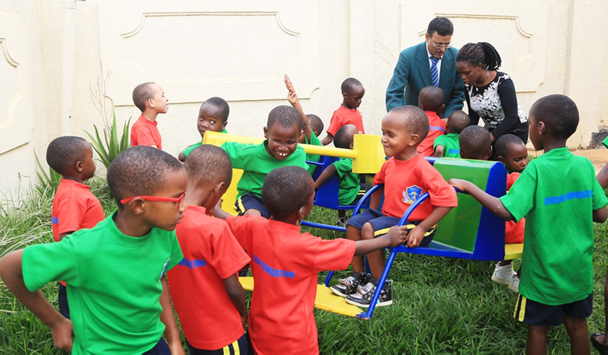 Children with disabilities play at Jordan Foundation in Karuruma, Gasabo District. FILE